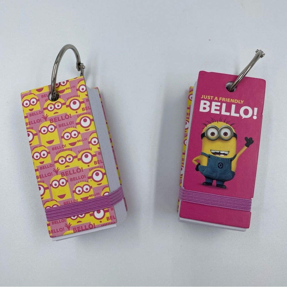 New Universal Studios Minion Mini Index‎ Cards on Rings